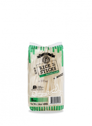 เส้นก๋วยเตี๋ยว 5 มม. ขนาด 400 กรัม (30 ถุง)