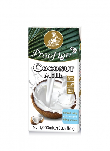 กะทิกล่อง ยูเอชที ตราพร้าวหอม ขนาด 1,000 มล.